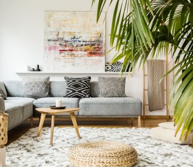 Living room custom wall art