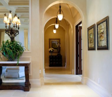 Hallway gallery for painting